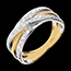 cadeau femmes Bague Fanny or jaune - 13 diamants