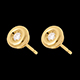 achat en ligne boucles oreilles calice diamant mm puce or jaune