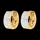 Orecchini Diorama oro giallo pav�  - 20 diamanti