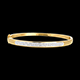 Pulsera junco diorami pasador diamantes  - 0.25 quilates - 23 diamantes