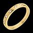 femme Alliance pluie de diamants - 5 diamants