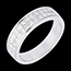 bijou or   Alliance or blanc semi pav�e - serti rail 2 rangs   - 1 carats