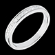 bijouteries Alliance or blanc semi pav�e - serti rail - 0.31 carats - 11 diamants