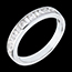 vente en ligne Alliance or blanc semi pav�e - serti rail - 0.65 carats  - 0.65 carats - 8 diamants