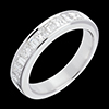 achat on line   Alliance or blanc semi pav�e - serti rail    - 1 carats