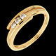 Anillo Triolog�a bipolar oro amarillo