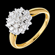Anillo kaleidoscopio empedrado diamantes   - 0.61 quilates - 19 diamantes