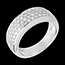 cadeaux Bague Diorama or blanc pav�e (MM)  - 0.72 carats