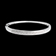 Junco diorami pasador diamantes  - oro blanco  - 0.25 quilates - 23 diamantes