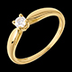 Zarter Solit�rring in Gelbgold