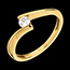 bijoux or Solitaire apostrophe or jaune (MM)