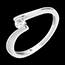 joaillerie Solitaire apostrophe or blanc (MM)