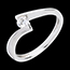 acheter en ligne Solitaire apostrophe or blanc (MM+)