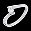cadeau Solitaire apostrophe or blanc (GM)  - 0.26 carats
