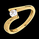 acheter on line solitaire apostrophe or jaune gm 31 carats