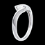 cadeaux femmes Solitaire apostrophe or blanc (GM+)  - 0.31 carats