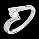 bijoux or solitaire apostrophe or blanc tgm 52 carats