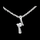 Colgante ap�strofe diamante  - oro blanco