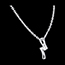 vente on line Pendentif apostrophe diamant (MM) - or blanc