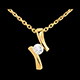 bijouterie pendentif apostrophe diamant gm or jaune 26 carats
