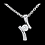 vente en ligne Pendentif apostrophe diamant (GM) - or blanc - 0.26 carats