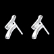 Pendientes ap�strofe diamantes  - peque�o oro blanco