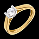 bijou or solitaire caldera or jaune or blanc gm 41 carats