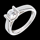 mariage solitaire caldera or blanc tgm 77 carats