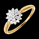 bijouteries bague kaleidoscope or jaune 26 carats 19 diamants