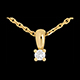 Colgante diamante campanita oro amarillo  