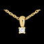 bijoux or Pendentif diamant beli�re or jaune (PM) 