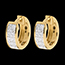 cadeaux femme  boucles d'oreilles diorama or jaune pav� (PM) - 24 diamants