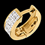 vente en ligne  boucles d'oreilles diorama or jaune pav� (PM) - 24 diamants