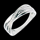 cadeau femme bague volute or blanc pavee diamants diamants
