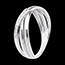 bijouteries Bague volute or blanc pav�e diamants - 4 diamants