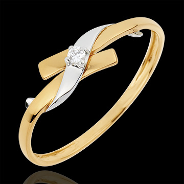 achat on line Bague Solitaire Paradis - diamant 0.02 carat achat on line Bague Solitaire Paradis - diamant 0.02 carat