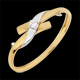 Bague Solitaire Paradis - diamant 0.02 carat
