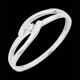 Anillo Solitario uni�n blanca