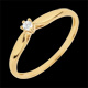 Anello Solitario Ramoscello