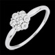 Anello Solitario Fiore di diamanti