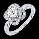Solit�r Diamant Hochkar�tige Rose