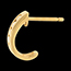 ventes Boucles d'oreilles demi lunes or jaune pav�es  - 0.31 carats - 12 diamants