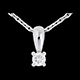 Colgante diamante campanita oro blanco 