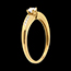 mariages Solitaire Octave or jaune (MM)  - 0.21 carats - 9 diamants