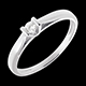 mariage solitaire caldera or blanc pm