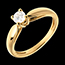 acheter on line   Solitaire roseau or jaune (TGM)   - 0.31 carats