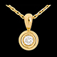 bijouterie pendentif calice beliere or jaune mm