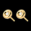cadeaux femmes Boucles d'oreilles Calice diamants - puce or jaune (MM)