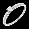 ventes Solitaire roseau or blanc (PM)