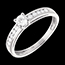 vente en ligne Solitaire Decies or blanc (GM) - 0.39 carats - 11 diamants